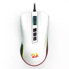 Mouse Gamer Redragon Cobra V2 Cypher, RGB, 12400 DPI, 8 Botões Programáveis, Sensor Pixart PMW3327, Branco, M611-RGB