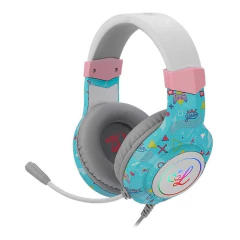 Headset Gamer Redragon Luluca, Led RGB, Drivers de 50mm (Conexão 2XP2)(Com Adaptador P3)(USBxLed)(Pega em Todas as Plataformas) - L260RGB