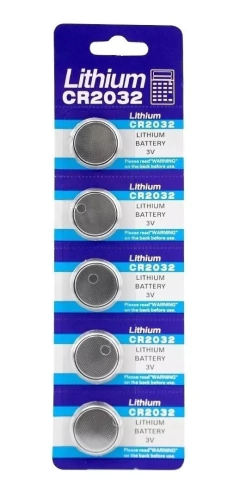 Cartela de Bateria Lithium 3V CR2032 5 und - comprar online