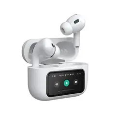 Fone TWS Bluetooth Get Smart Buds Branco com Tela - comprar online