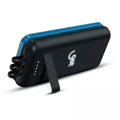 Carregador Portátil por Indução Get 10.000mAh 3 em 1 Cabo (USB-C/MicroUSB/Light) com Ventosa (1 Saídas USB) - 1 Ano de Garantia - comprar online