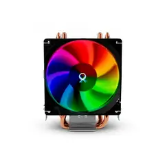 Air Cooler Ox 90mm Led Rainbow Intel LGA1700 e AMD AM4 HeatPipe: 2 (6mm) TPD: 95W - comprar online