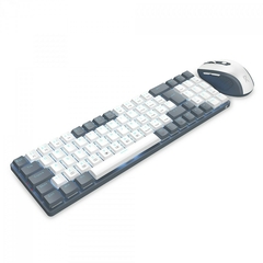 Kit Teclado e Mouse Sem Fio Gamer Redragon BS-8772 Gray and White - comprar online