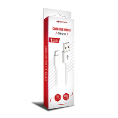 Cabo Cel C3Tech USB-C 1M 3A CB-C10WH - comprar online