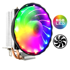 Air Cooler Knup KP-VR330 120mm Led Rainbow Intel/AMD LGA1700/1366 | AM5 HeatPipe: 2 (6mm) TDP: 90W - KP-VR330