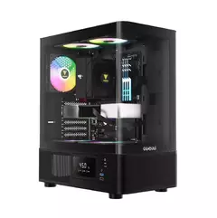 Gabinete Gamer Gamdias Atlas E2 CG Black Com Display Digital *Com 3 Fans ARGB* - ATX, Micro-ATX e Mini-ITX - WZetta: Pcs, Eletrônicos, Áudio, Vídeo e mais