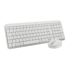 Kit Teclado e Mouse Sem Fio Bluetooth Logitech MK250 Branco - comprar online