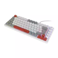 Teclado Mecânico 75% Pcyes Kirin White Ghost Rainbow Switch Blue - comprar online
