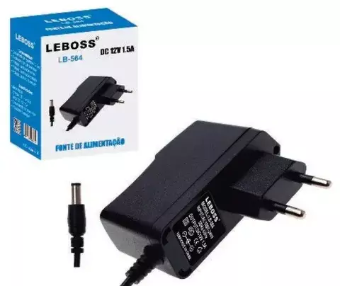 Fonte Alimentação DC 12V 1.5A Leboss LB-564