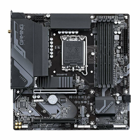 Placa Mãe LGA1700 B760 DDR5 12ª/13ª/14ª Geração Gigabyte Gaming X AX WI-FI/M-ATX - 1 Ano de Garantia