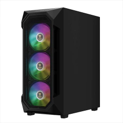 Gabinete Gamer Gamdias Aura GC1 Elite Vidro Temperado ATX Mid Tower RGB *Com 4 Fans* Sem Fonte Black ATX, Micro-ATX, Mini-ITX - comprar online