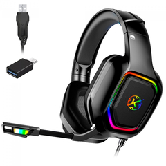 Headset Gamer Kalkan Magni, Led RGB, Surround 7.1, Drivers de 50mm, (Conexão USB)(Com Adaptador USB-C) - KLK00023 - comprar online