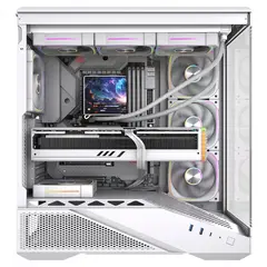 Gabinete Gamer Round5 IceBox White *Com 4 Fans* - ATX, Micro-ATX e Mini-ITX - comprar online