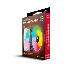 Cooler Fan 120mm C3Tech F9-L160BK Black Led Rgb *Molex na internet
