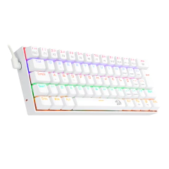 Teclado Mecânico 60% Redragon Lakshmi White Rainbow Switch Blue na internet