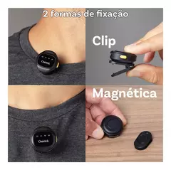 Kit Case com 2 Microfone de Lapela Sem Fio Onistek ON-MC827 Black Lightning iPhone - WZetta: Pcs, Eletrônicos, Áudio, Vídeo e mais