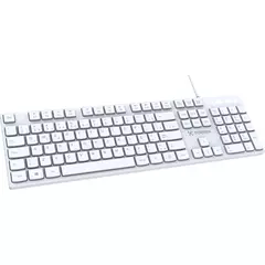Teclado Office Fortrek K15 Slim White na internet