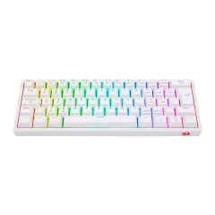 Teclado Mecânico 60% Redragon Fizz Pro White RGB Bluetooth/Wireless Recarregável Switch Brown na internet