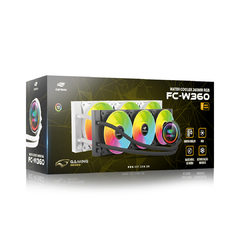Water Cooler C3Tech White 360mm Led ARGB Intel/AMD LGA1700/2066/2011 | AM5 TDP: 310W - FC-W360WHRGB - WZetta: Pcs, Eletrônicos, Áudio, Vídeo e mais