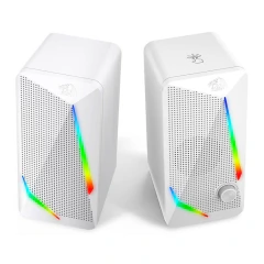 Caixa de Som Gamer Redragon Waltz White, RGB, Stereo 2.0, 3.5mm, 2x5W, GS510W na internet