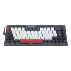 Teclado Mecânico 65% Redragon Magic Wand Mini Pro White/Black/Red RGB Bluetooth/Wireless Recarregável Switch Brown na internet