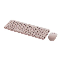 Kit Teclado e Mouse Sem Fio Bluetooth Logitech MK250 Rosa na internet