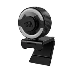 Webcam Redragon Oneshot Full HD 30FPS Com Microfone, Com Luz LED, Capa Magnética - GW910 - WZetta: Pcs, Eletrônicos, Áudio, Vídeo e mais