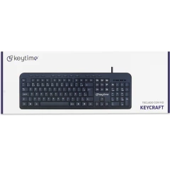 Teclado Office Keytime KeyCraft - WZetta: Pcs, Eletrônicos, Áudio, Vídeo e mais
