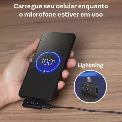 Kit Case com 2 Microfone de Lapela Sem Fio Onistek ON-MC827 Black Lightning iPhone na internet