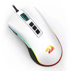 Mouse Gamer Redragon Cobra V2 Cypher, RGB, 12400 DPI, 8 Botões Programáveis, Sensor Pixart PMW3327, Branco, M611-RGB - WZetta: Pcs, Eletrônicos, Áudio, Vídeo e mais