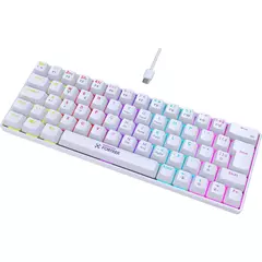 Teclado Mecânico 65% Fortrek Gravity White 65 Compact Switch Red - WZetta: Pcs, Eletrônicos, Áudio, Vídeo e mais