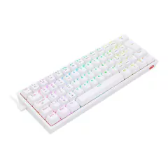 Teclado Mecânico 60% Redragon Fizz Pro White RGB Bluetooth/Wireless Recarregável Switch Brown - WZetta: Pcs, Eletrônicos, Áudio, Vídeo e mais