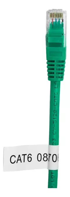 Cabo de Rede RJ-45 1.5M CAT6 Seclan Verde Anatel/PatchCord - WZetta: Pcs, Eletrônicos, Áudio, Vídeo e mais