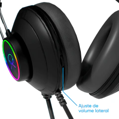 Headset Gamer OX Astra, LED RGB, Drivers de 50mm, Cabo 1.8m (Conexão 1XP3) - WZetta: Pcs, Eletrônicos, Áudio, Vídeo e mais