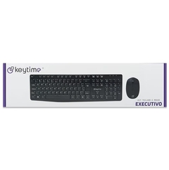 Kit Teclado e Mouse Sem Fio Keytime Executivo 2.4GHZ 10M 1.600DPI - WZetta: Pcs, Eletrônicos, Áudio, Vídeo e mais