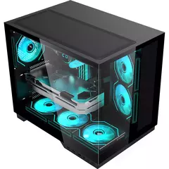 Gabinete Gamer Fortrek Clarity Max Black *Sem Fan* - ATX, Micro-ATX e Mini-ITX - WZetta: Pcs, Eletrônicos, Áudio, Vídeo e mais