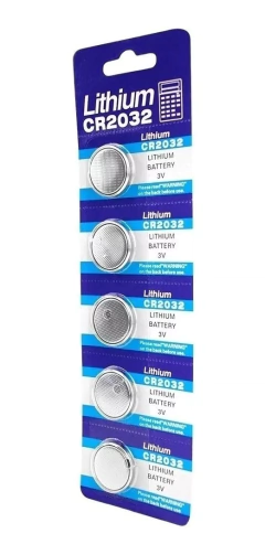 Cartela de Bateria Lithium 3V CR2032 5 und - WZetta: Pcs, Eletrônicos, Áudio, Vídeo e mais