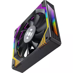 Imagem do Kit 3 Cooler Fan 120mm Fortrek Frosty Black com Controladora/Controle