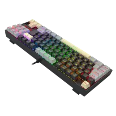 Teclado Mecânico 80% Redragon Kumara Black/Grey/Yellow RGB Switch Dust-Proof Brown - K552LGY-RGB - loja online