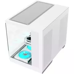 Gabinete Gamer Fortrek Clarity Max White *Sem Fan* - ATX, Micro-ATX e Mini-ITX - loja online