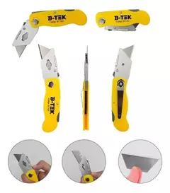 Estilete Dobrável B-Tek BT-323 com Lâmina Fixa - loja online