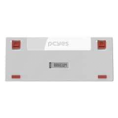 Teclado Mecânico 75% Pcyes Arkeum White Ghost Switch Blue - loja online