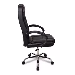 Imagem do Cadeira Office Get Presidente, Couro Ecológico, Ergonômica, Inclinação Relax 45º, Suporta Até 120Kg