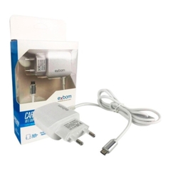Carregador USB Duplo 12W Micro USB V8 2.1A 5V Exbom - comprar online