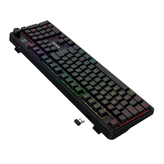Teclado Semi Mecânico Redragon RM104 Pro Volcano Display Tri-Mode (Bluetooth/Wireless/USB) Full Size, K526-PRO