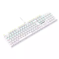 Imagem do Teclado Mecânico Fortrek Gravity White 100 Fullsized Switch Red
