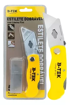 Estilete Dobrável B-Tek BT-323 com Lâmina Fixa - comprar online