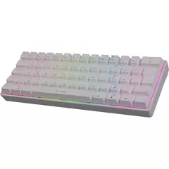 Teclado Mecânico 65% Fortrek Gravity Air Compact White RGB Tri-Mode (Bluetooth/Wireless/USB) Recarregável Switch Brown na internet