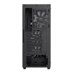 Gabinete Gamer Gamdias Aura GC1 Elite Vidro Temperado ATX Mid Tower RGB *Com 4 Fans* Sem Fonte Black ATX, Micro-ATX, Mini-ITX