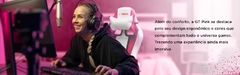 Cadeira Gamer Reclinável GT Pink com Almofadas de Pescoço e Lombar | GT Gamer